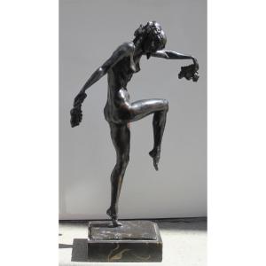 Dancing Bacchante By Renée (irene), Baroness Of Vranyczany-dobrinović (croatian, 1879-1958)