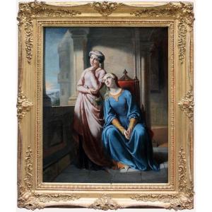 Edmond Leclercq (french, 1817 Arras - 1853 Paris) Title: Dreaming On The Château Terrace