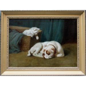 Idylle domestique par Artur Heyer (1872 - 1931)
