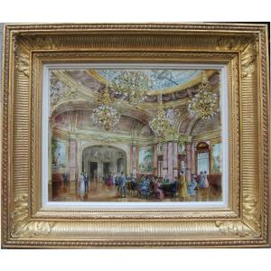 Scene At The Grand Casino Of Monte Carlo By Alexandre Serebriakov (1907–1995), Attr.to