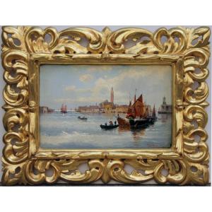 Venice, Fishing Boats In St. Mark's Basin By Karl Kaufmann (1843–1905)