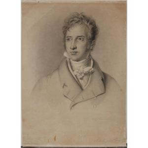 Italian, Signed And Dated 1818 Portrait Of Vincenzo Camuccini, An Italian Painter Of The Classical Period