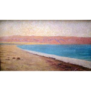 Dead Sea In Palestine By Emil Uhl (german, B.1864)