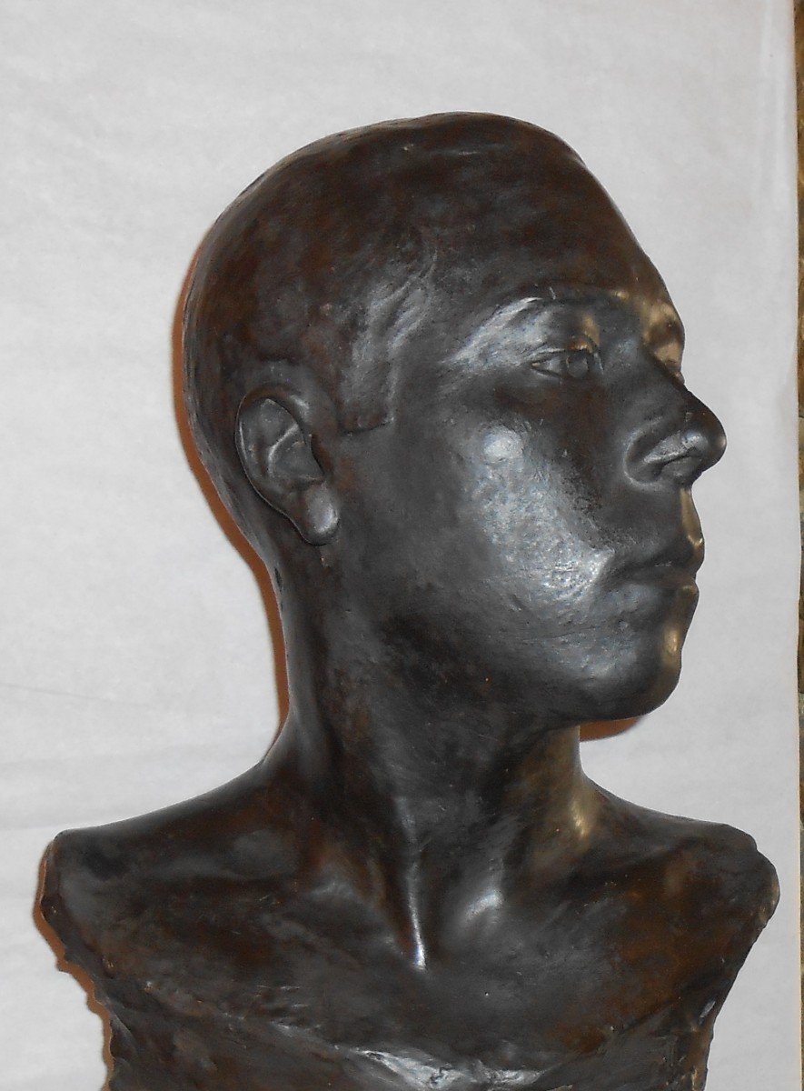 Buste Autoportrait Du  Peintre  Léon Jayéz-photo-3