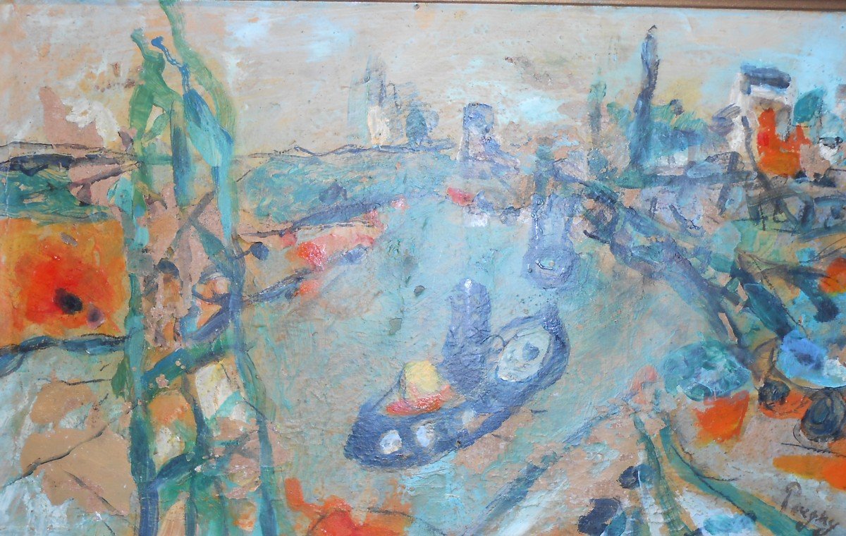 The Banks Of The Seine In Paris Jean Pougny-photo-1