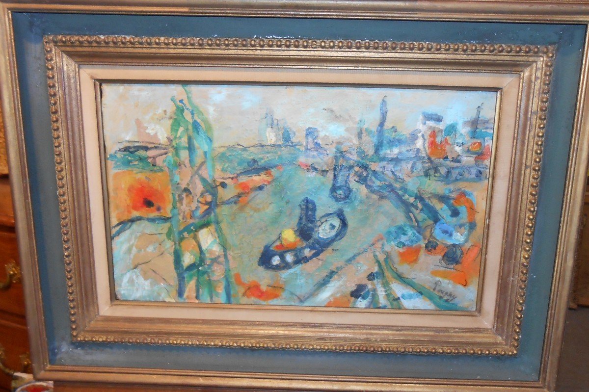 The Banks Of The Seine In Paris Jean Pougny