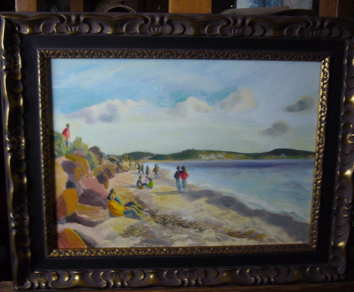 Paysage Animé De Personnages à Gien/ MICHEL  COSTE