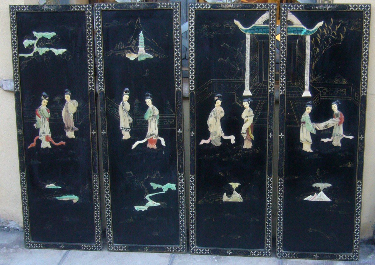 Lacquer Panels And Semi Precious Stones China-photo-8