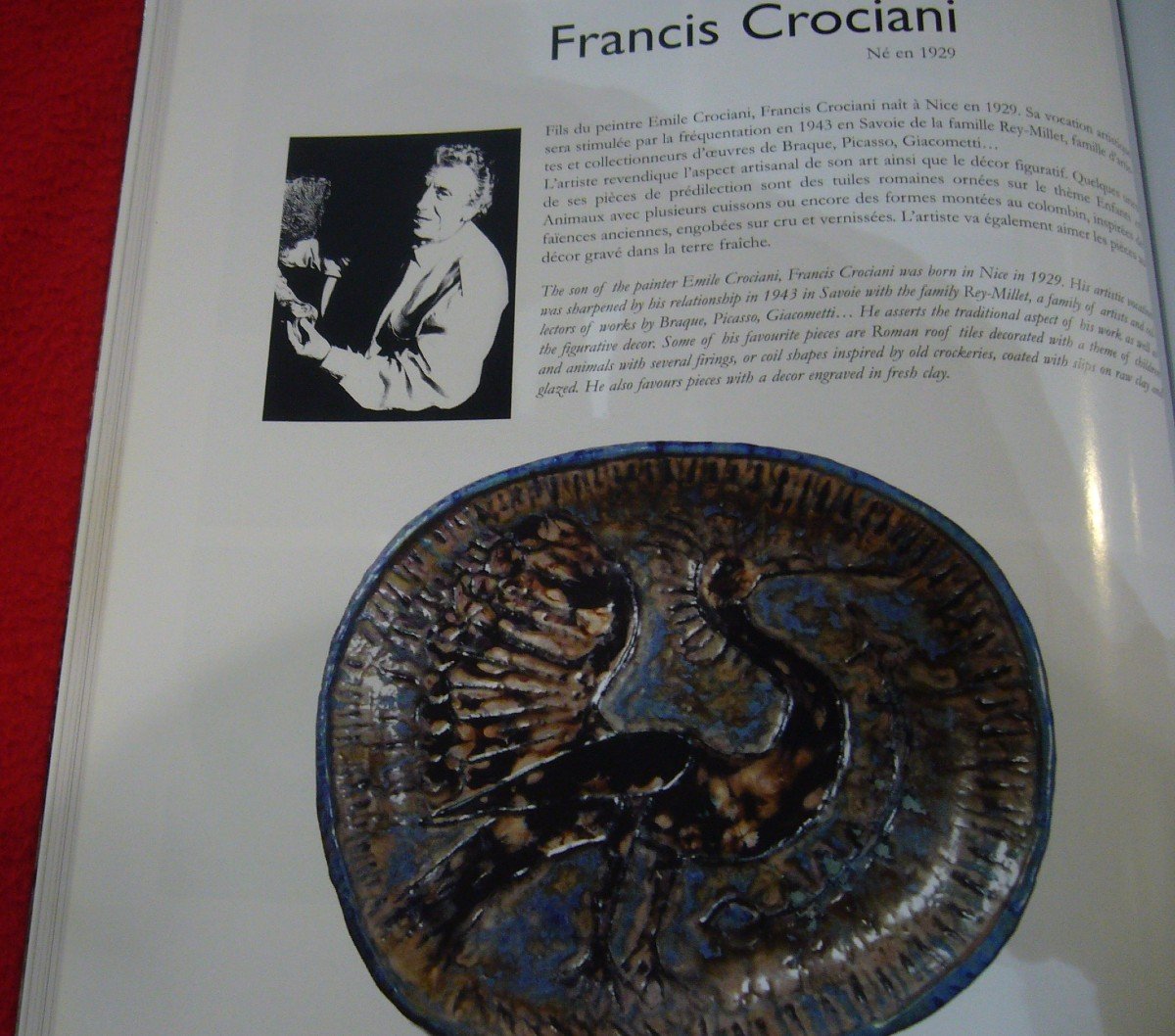 Plat Céramique  Crociani  Françis-photo-1