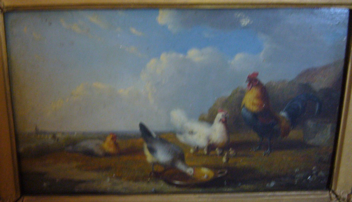 The Free-range Hens As A Pair Cornelis Van Leeputten-photo-3