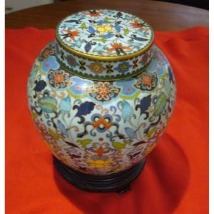 Cloisonne Covered Pot China