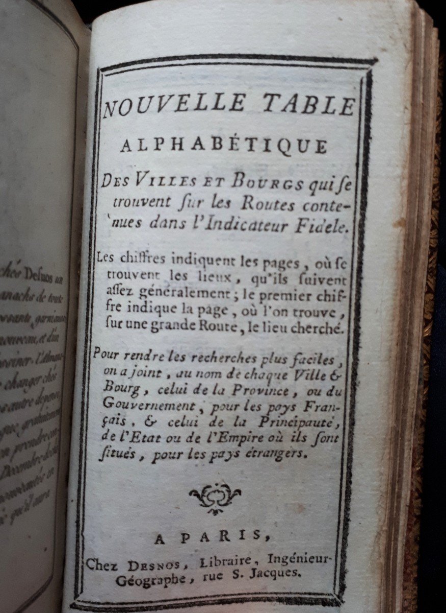 Etrennes Utiles Et Nécessaires Aux Commerçants Et Voyageurs-indicateur Fidèle-1777 Desnos Paris-photo-3