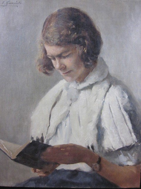 Louis Edouard Garrido, “young Woman Reading”-photo-3
