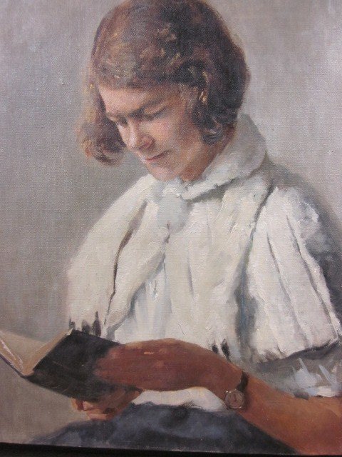 Louis Edouard Garrido, “young Woman Reading”-photo-4