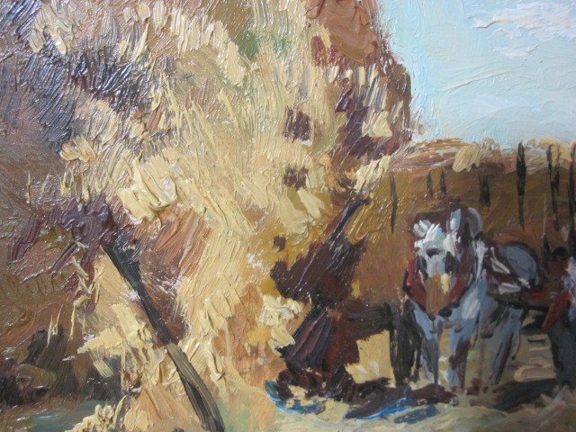 Louis Edouard Garrido, "the Millstone, Haymaking Scene"-photo-1