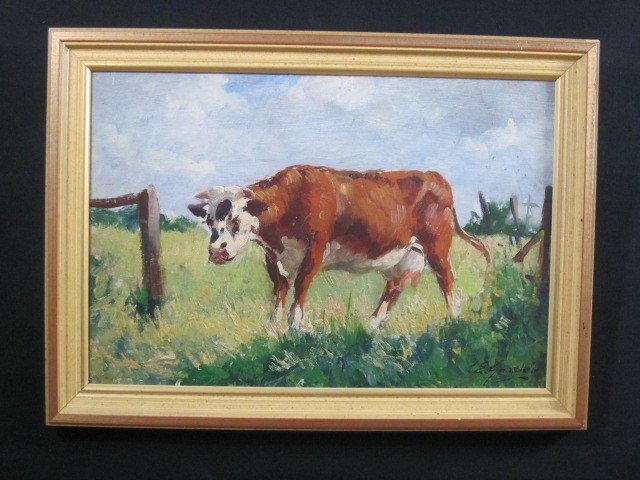 Louis Édouard GARRIDO (1893-1982), "La vache"-photo-4