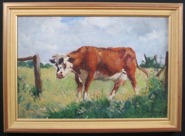 Louis Édouard GARRIDO (1893-1982), "La vache"