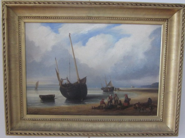 Louis LE POITTEVIN (1847-1909), "Retour de pêche"-photo-2