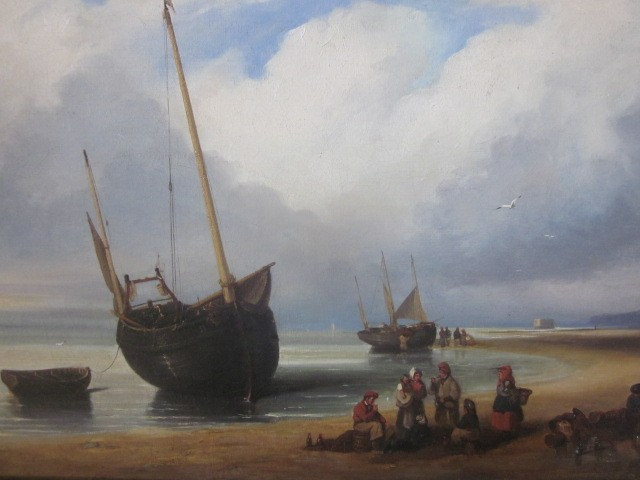 Louis LE POITTEVIN (1847-1909), "Retour de pêche"-photo-4