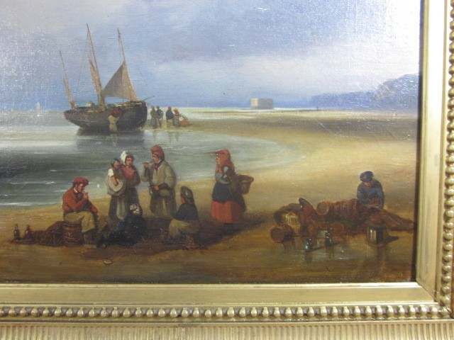 Louis LE POITTEVIN (1847-1909), "Retour de pêche"-photo-1