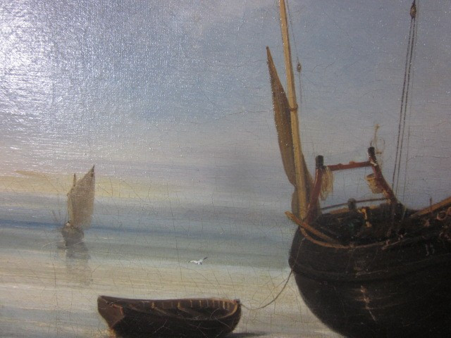 Louis LE POITTEVIN (1847-1909), "Retour de pêche"-photo-3
