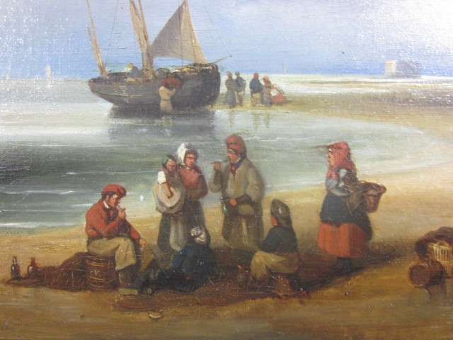 Louis LE POITTEVIN (1847-1909), "Retour de pêche"-photo-7