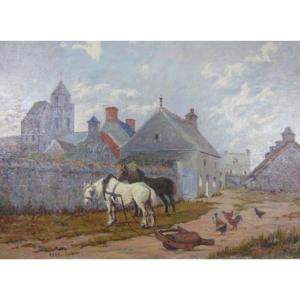 Paul Blanvillain Gatteville-le-phare, The Village And Its Church.