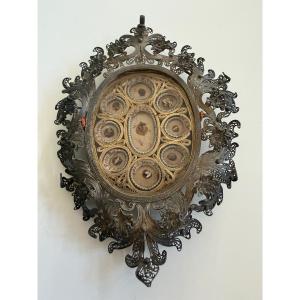 Filigree Silver Reliquary, Italy, 18th Century