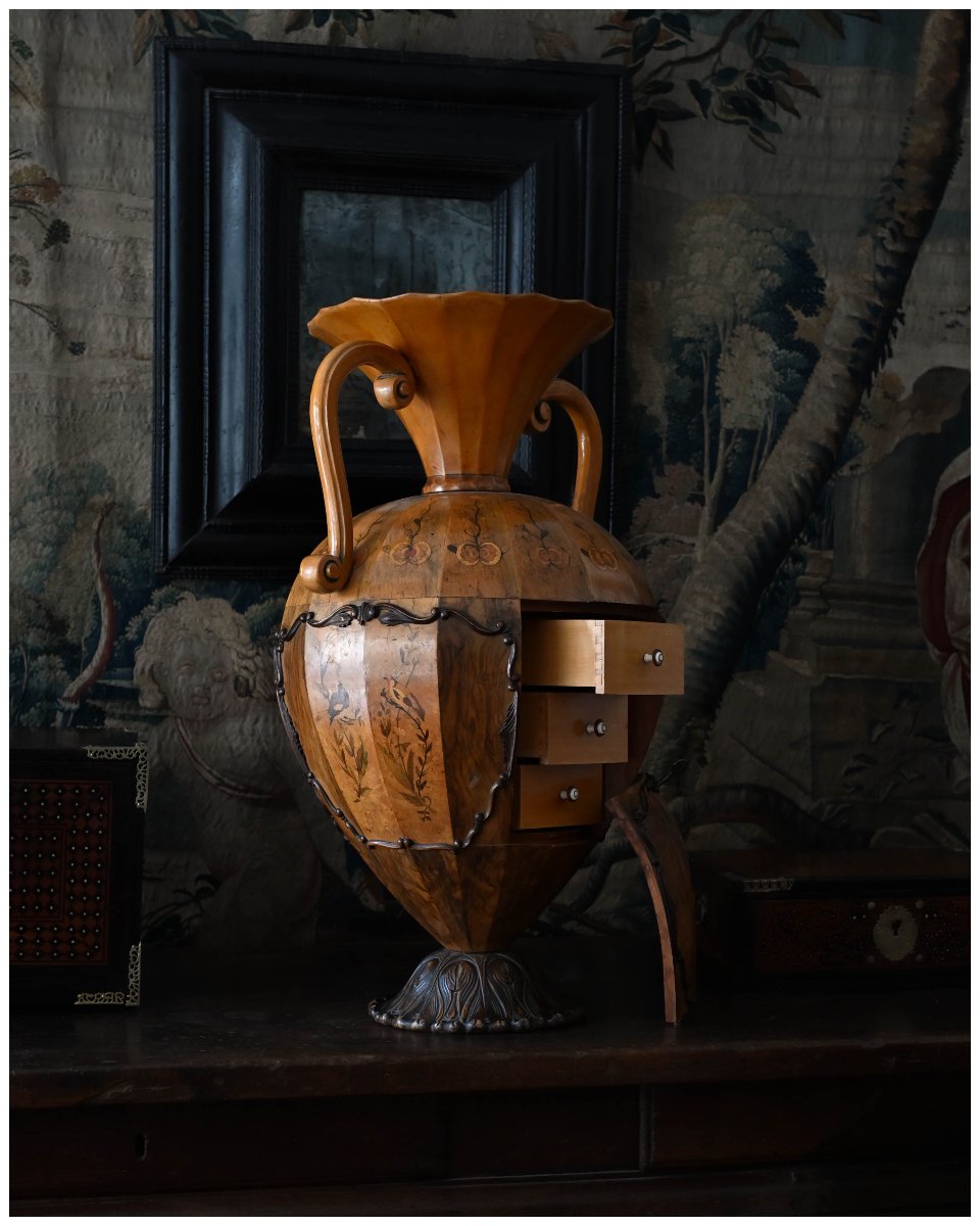 Large Jar With Drawers
