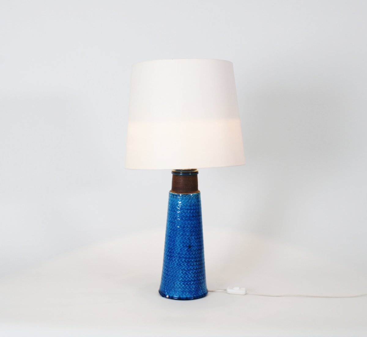 Nils Kahler (1906–1979), Blue-glazed Ceramic Lamp-photo-2