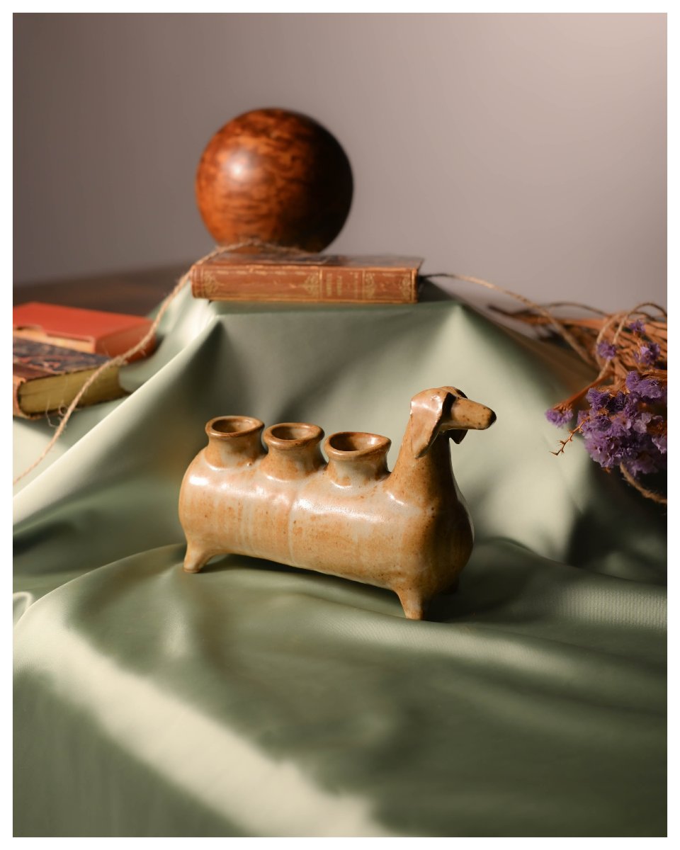 Vase teckel pique-fleurs-photo-2