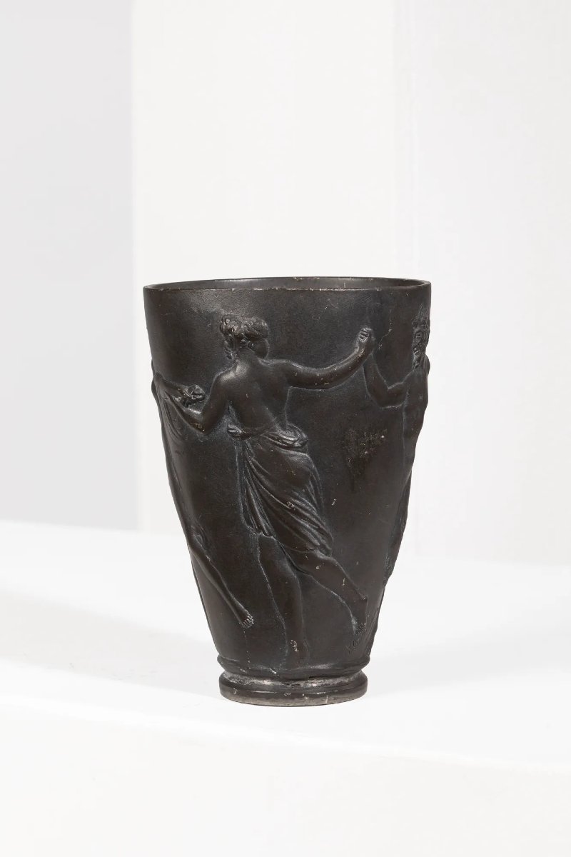 Pewter Vase Signed Klacman And E. Frères, Circa 1900