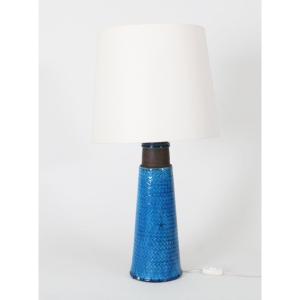 Nils Kahler (1906–1979), Blue-glazed Ceramic Lamp