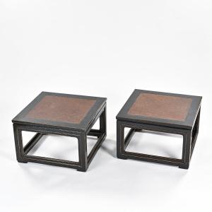 A Beautiful Pair Of Chinese-style Coffee Tables