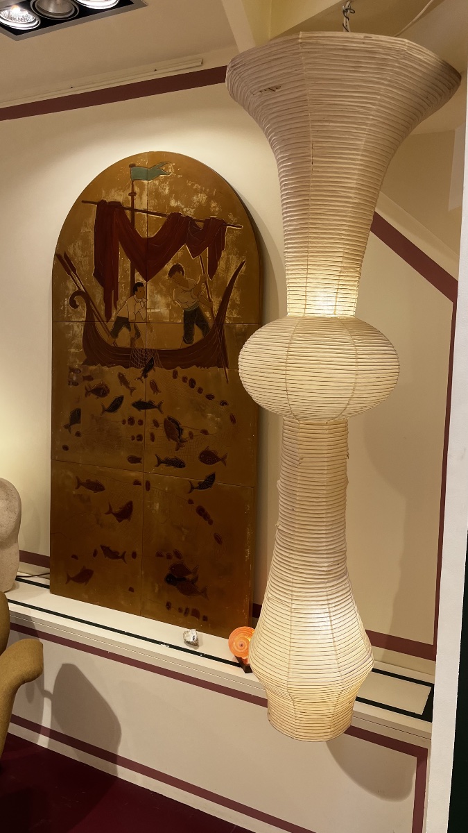 Akari Model H Pendant Light By Isamu Noguchi, 1980