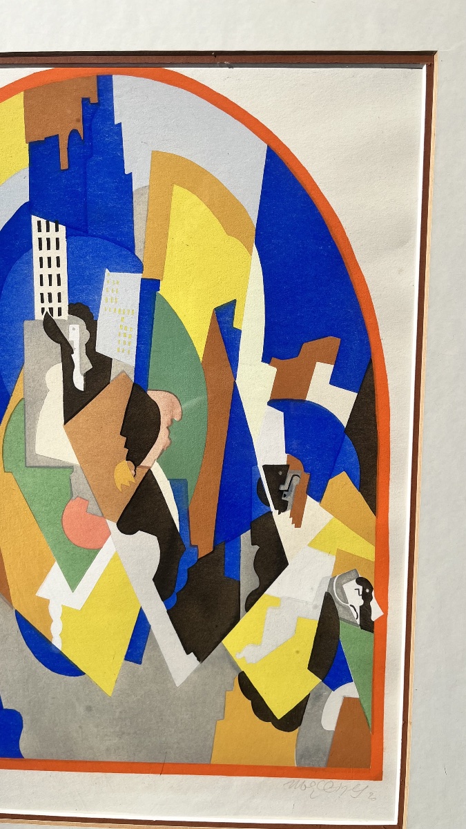 Stencil By Albert Gleizes, 1920-photo-1