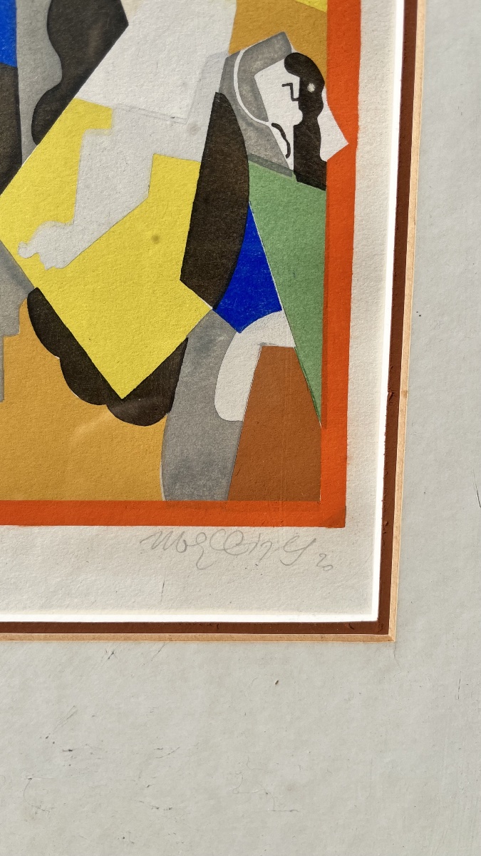 Stencil By Albert Gleizes, 1920-photo-5