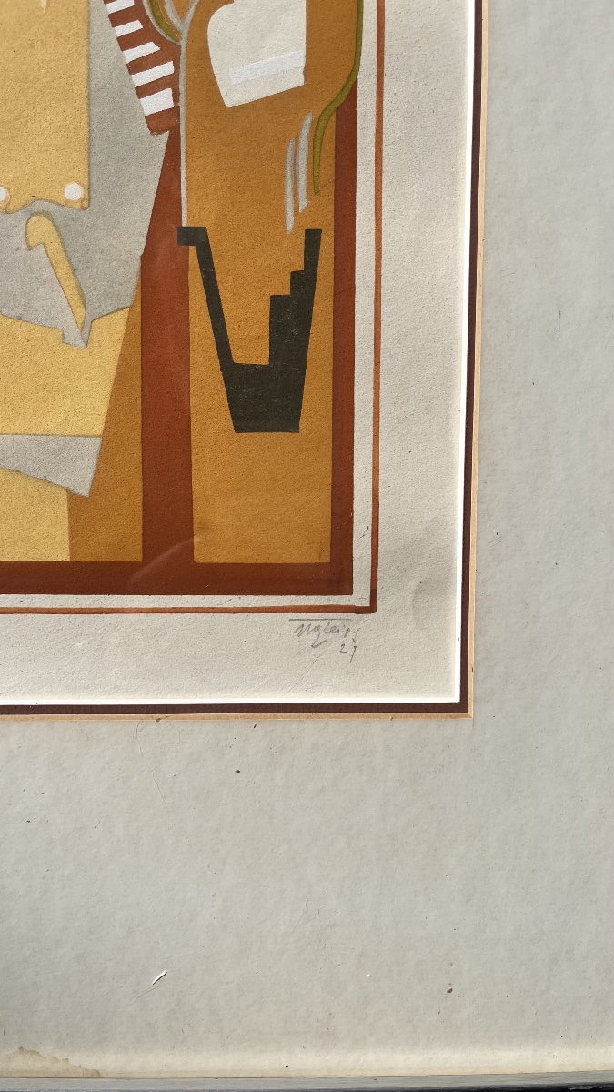 Stencil By Albert Gleizes, 1927-photo-3