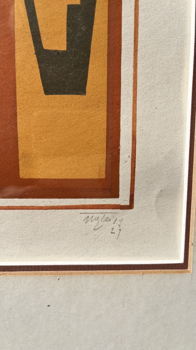 Stencil By Albert Gleizes, 1927-photo-5