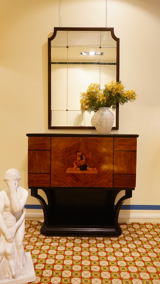 Console italienne marqueterie, 1940