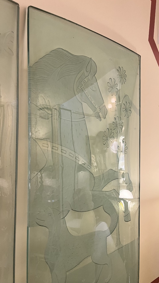 Décor verre sablé, 1950-photo-2
