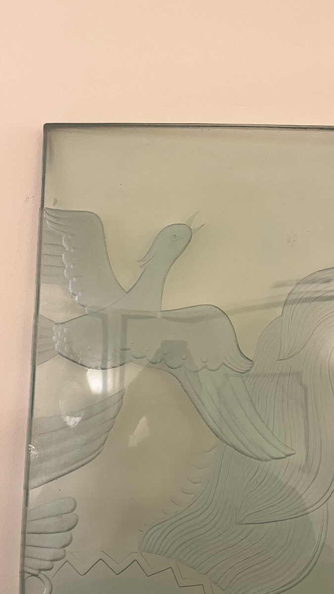 Décor verre sablé, 1950-photo-3