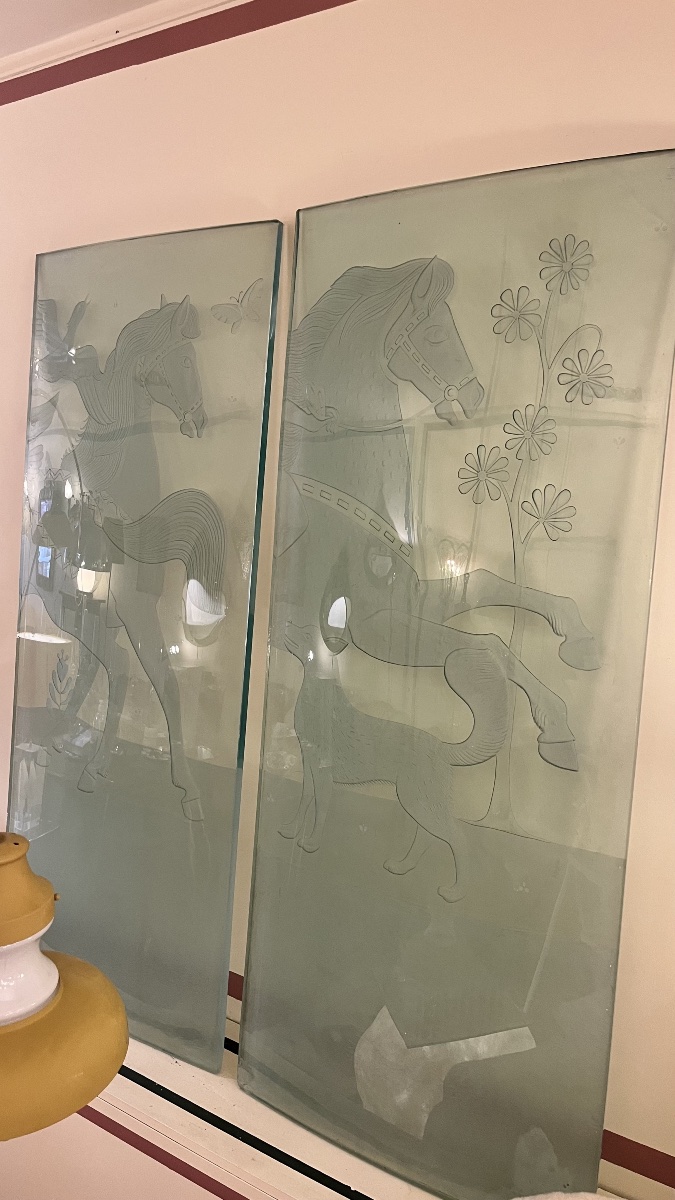 Décor verre sablé, 1950