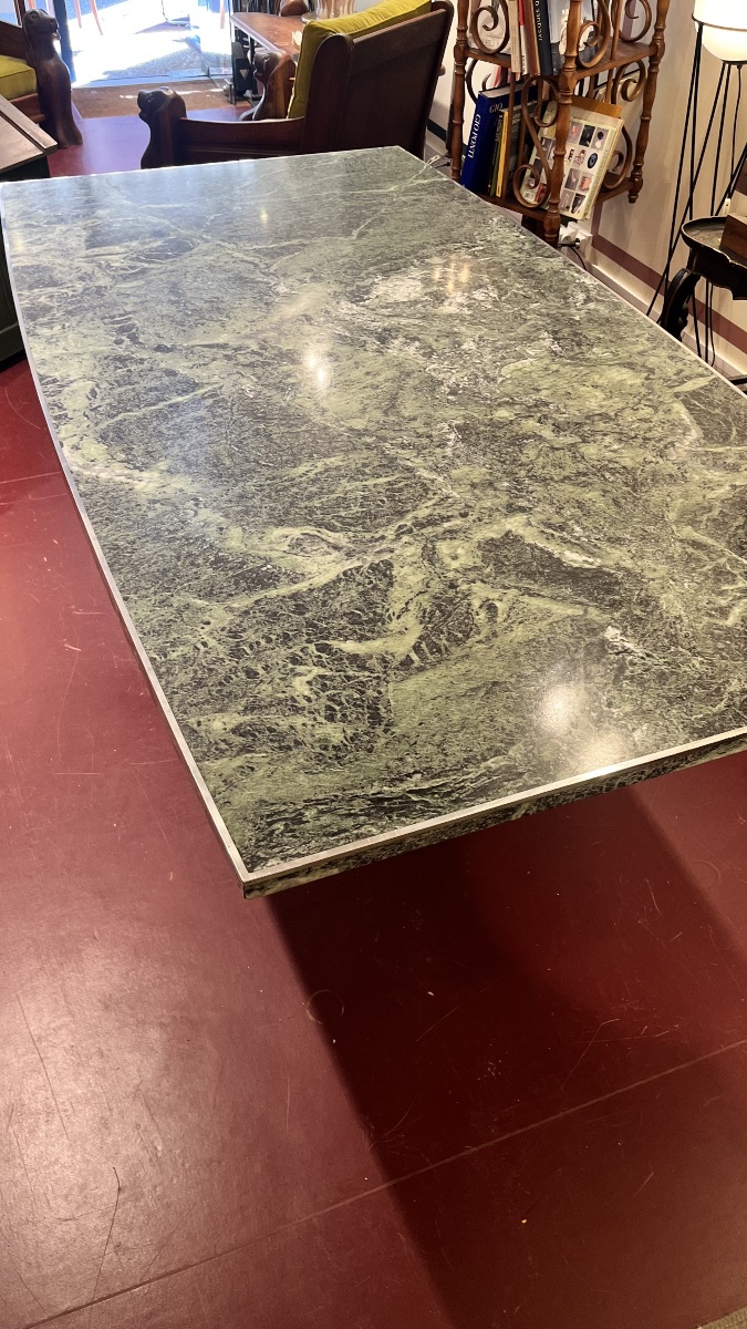Green Marble Dining Table, 1970-photo-1