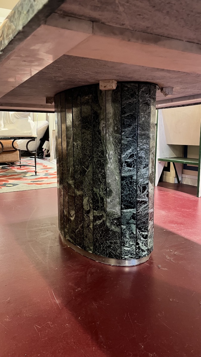 Green Marble Dining Table, 1970-photo-4