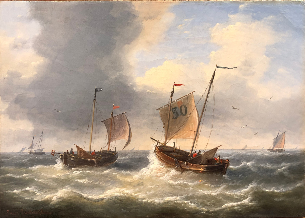  Charles-louis Verboeckhoven-1802-1889- Belgian School