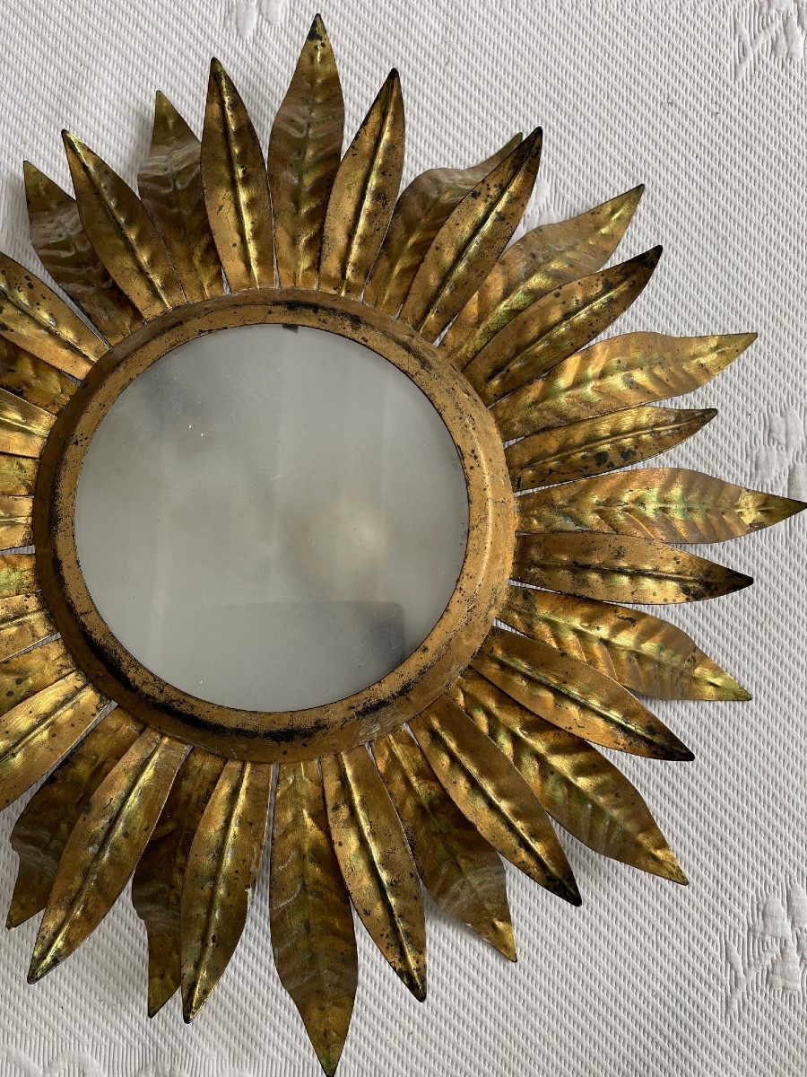 Vintage Ceiling Light, Sun From The 60s/70s-photo-3