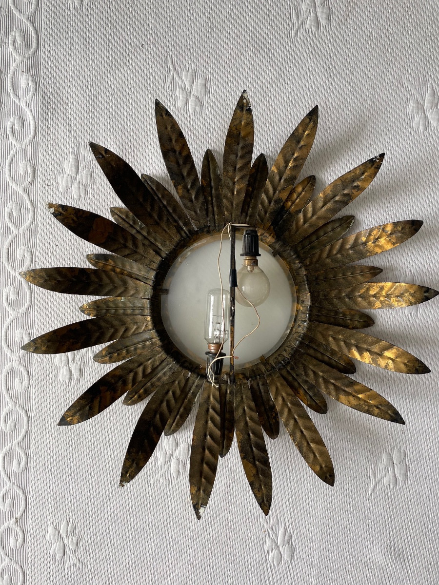 Vintage Ceiling Light, Sun From The 60s/70s-photo-1