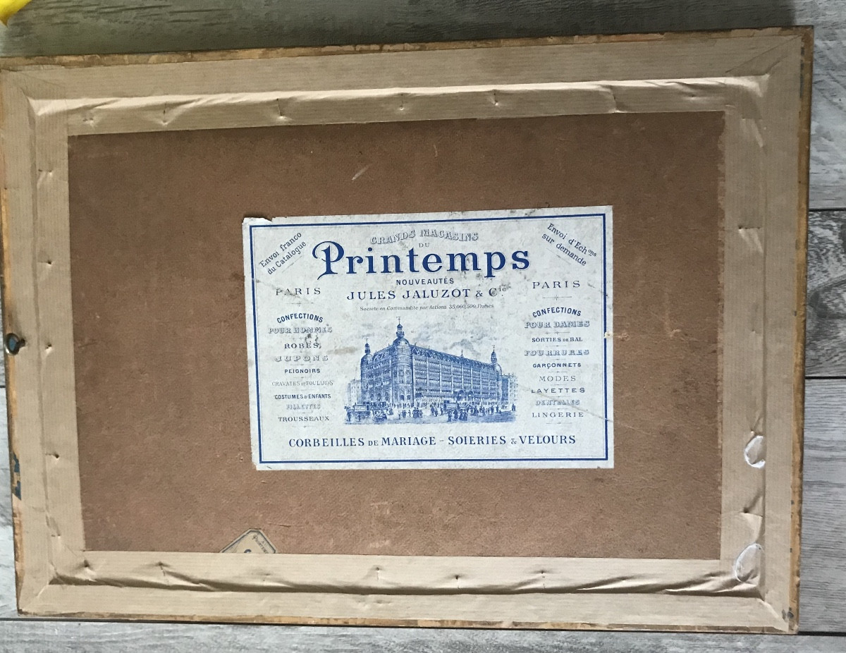 Tableau, portrait de jeune fille de Gabriel Deluc peintre basque 1883-1916-photo-2