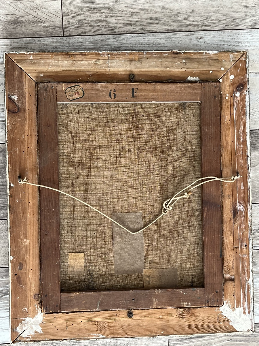 Tableau bouquet de fleurs , huile sur toile signée et datée -photo-2